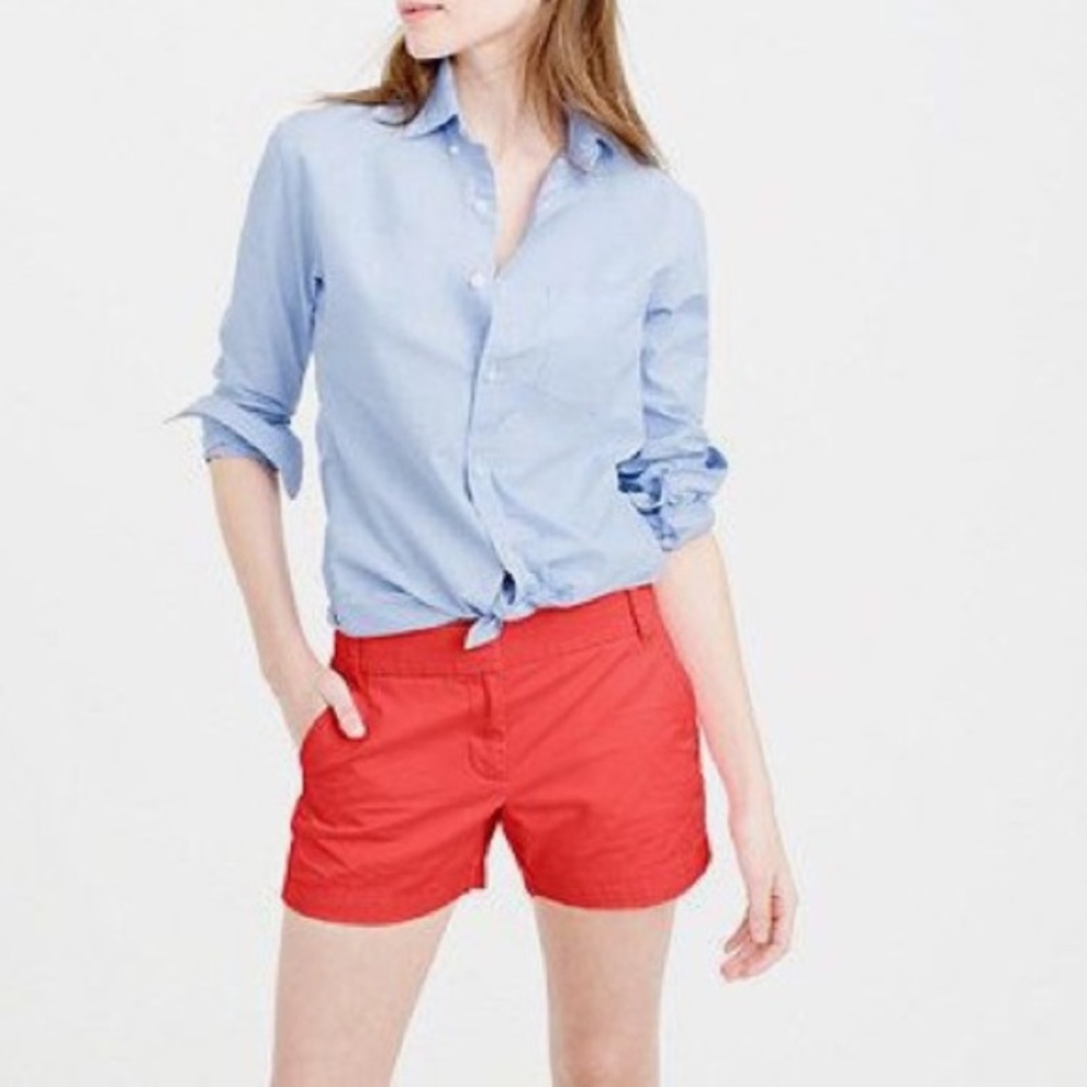 J.Crew broken-in chino shorts in coral orange NWOT
